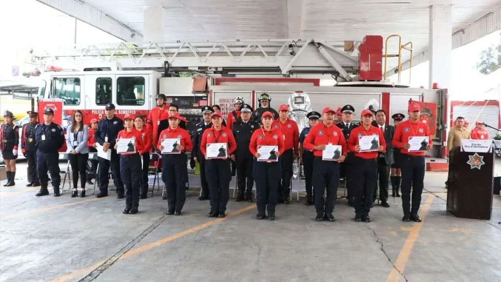 SSP Puebla reconoce labor de 47 bomberos