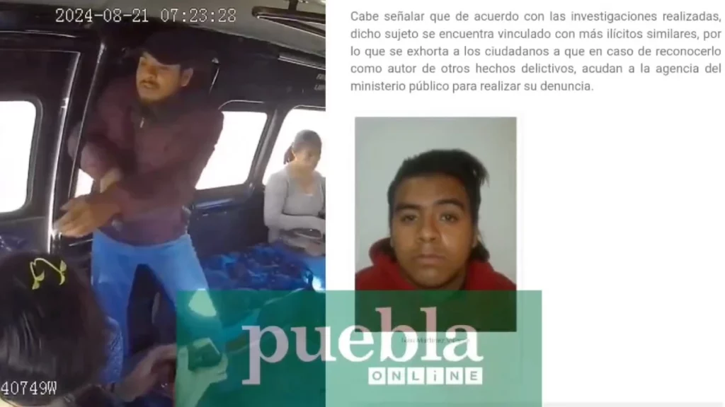 Asaltante de la Ruta 8 lleva más de 10 años delinquiendo en Puebla