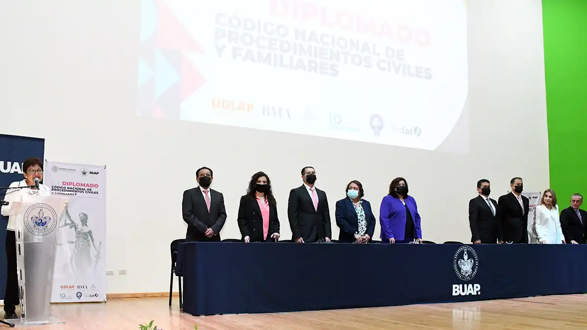 BUAP, sede del Primer Diplomado Código Nacional de Procedimientos Civiles y Familiares