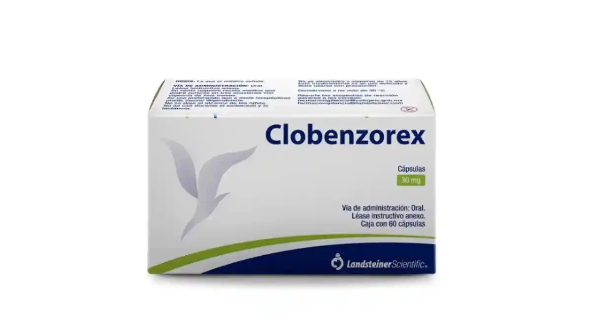 Caja de cápsulas de clobenzorex.