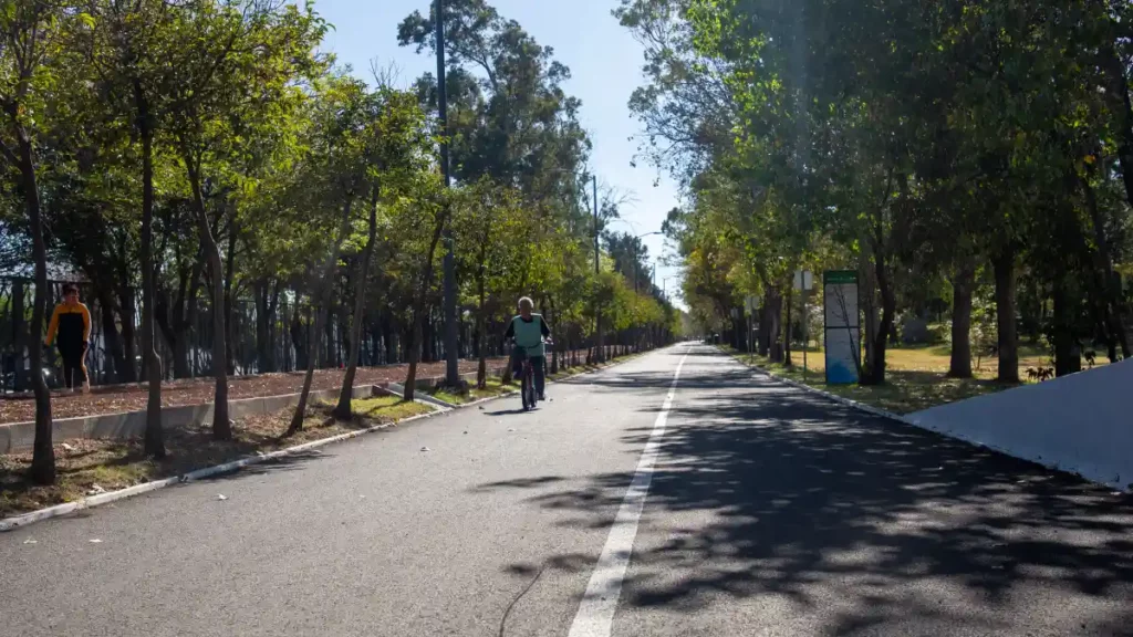 Ciclopista del Parque Ecológico de Puebla.