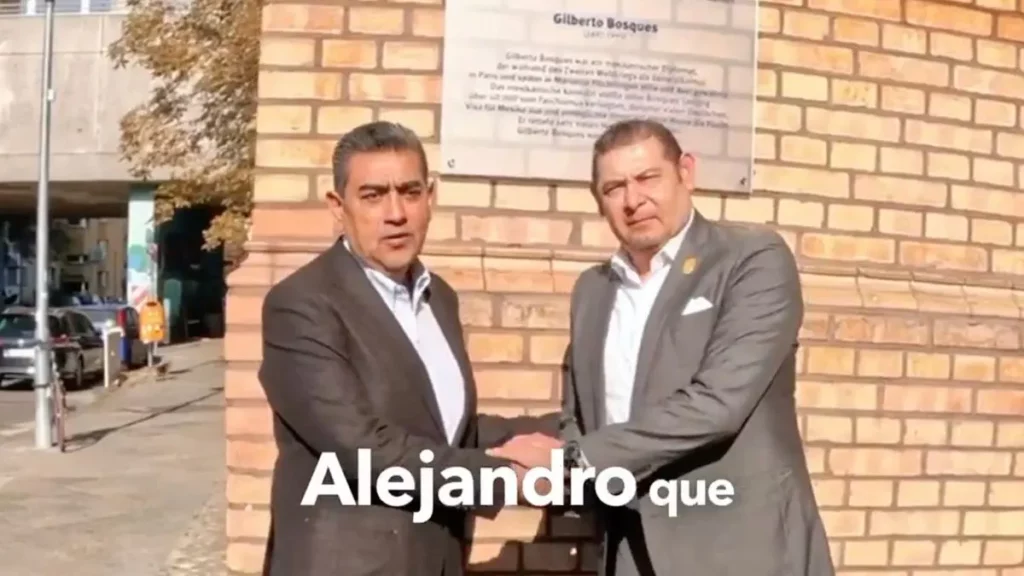 Sergio Salomón y Alejandro Armenta inician misión comercial en Europa