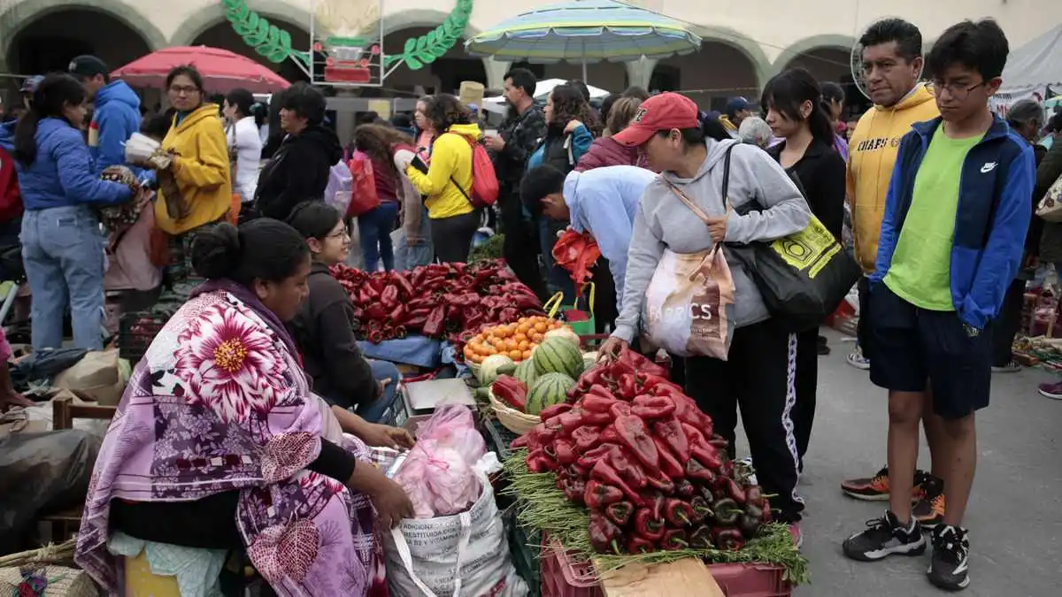 Así se vivió la tradición del trueque en San Pedro Cholula