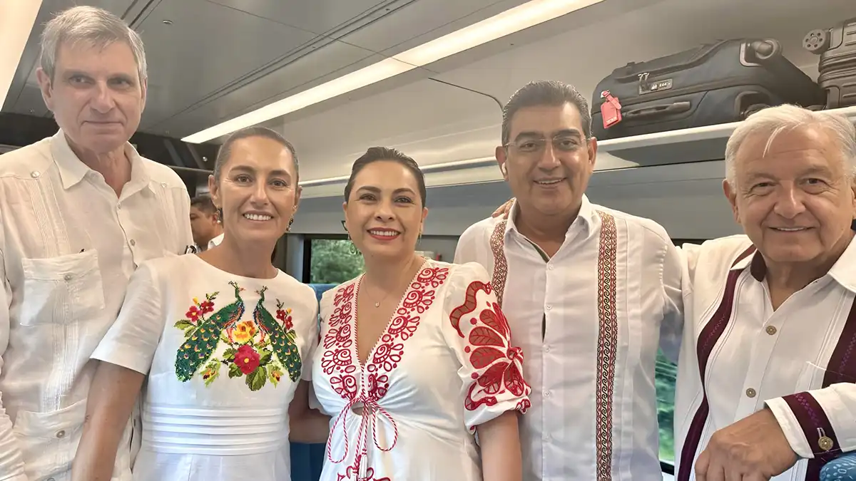 Sergio Salomón acude a inauguración de Tren P’atal