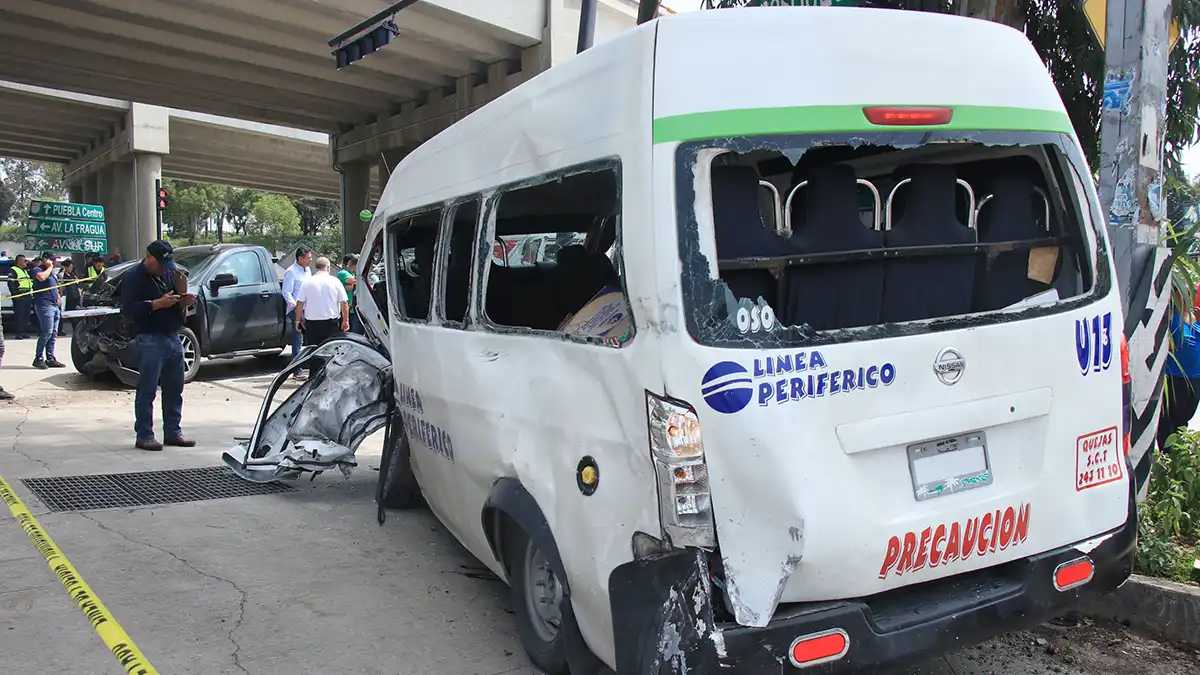 90 lesionados por accidentes de transporte público en Puebla, en primer semestre 2024