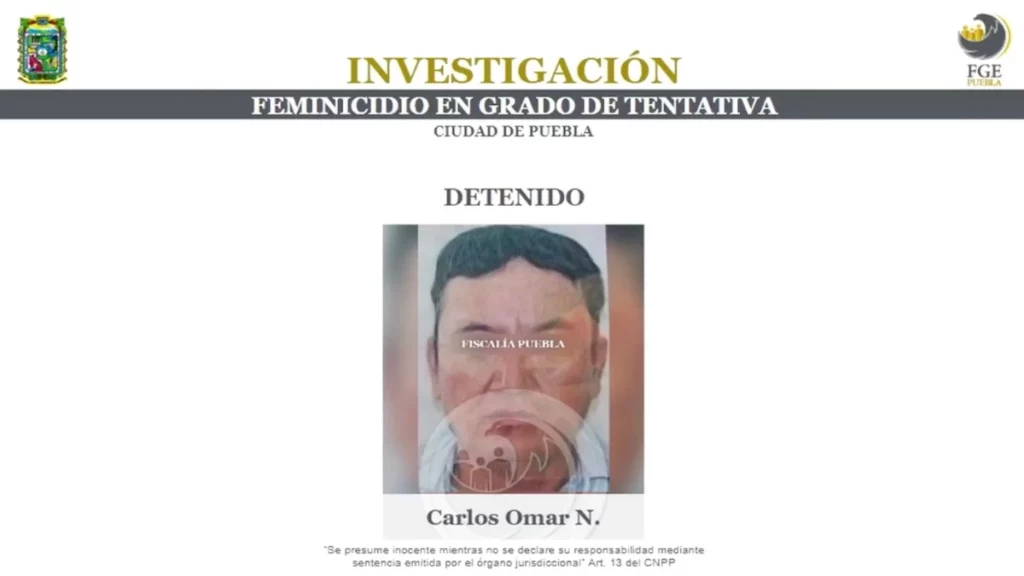 Confirman detención de sujeto que disparó contra expareja en gasolinera de Puebla