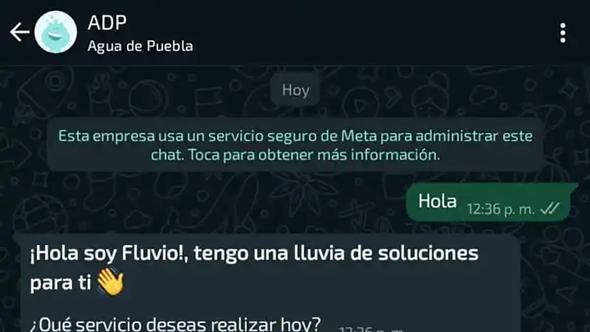 Agua de Puebla lanza chatbot para consulta de saldo y pago en línea