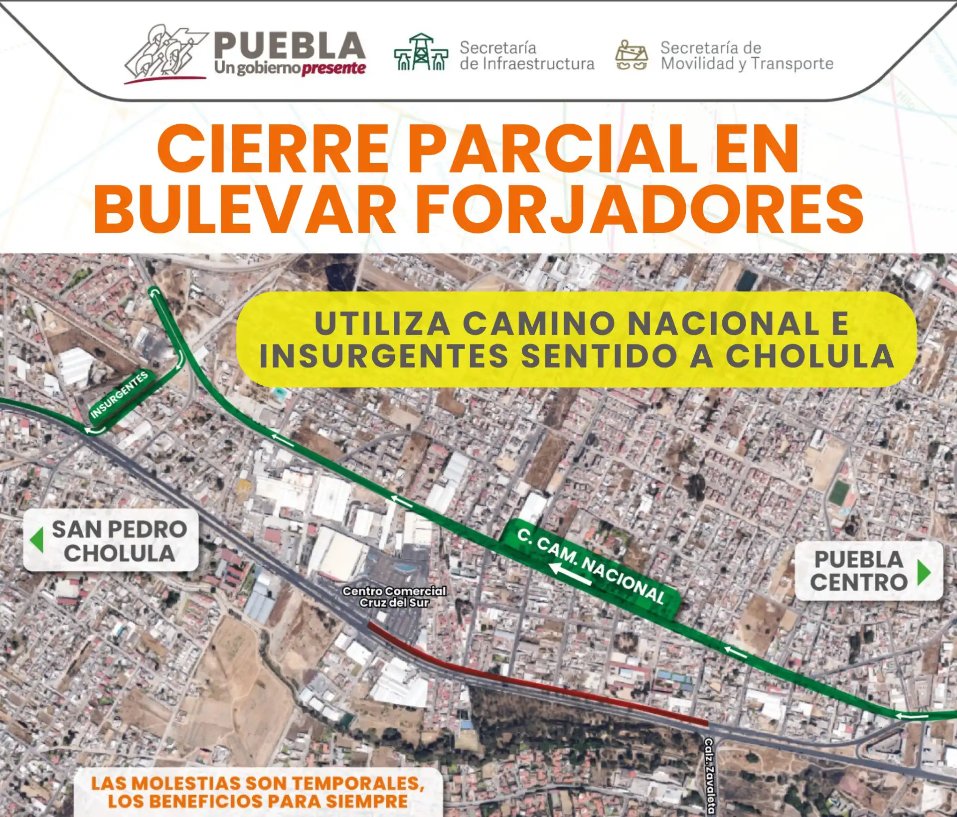 ¡Atención! Cierres por obras en el Bulevar Forjadores