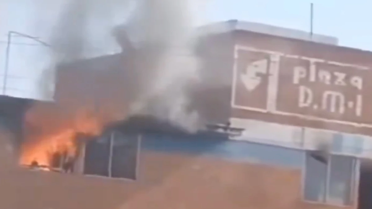 Se incendió departamento en Agua Santa