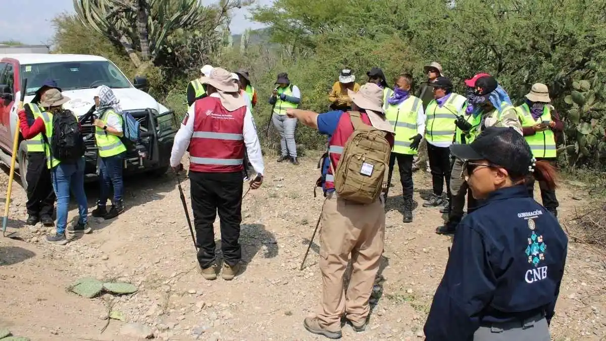 Segob y colectivos realizaron jornada de búsqueda de personas en Ajalpan