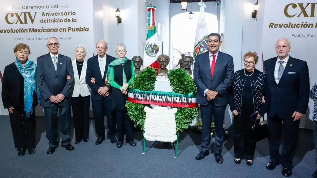 Conmemoran el CXIV Aniversario del inicio de la Revolución Mexicana en Puebla