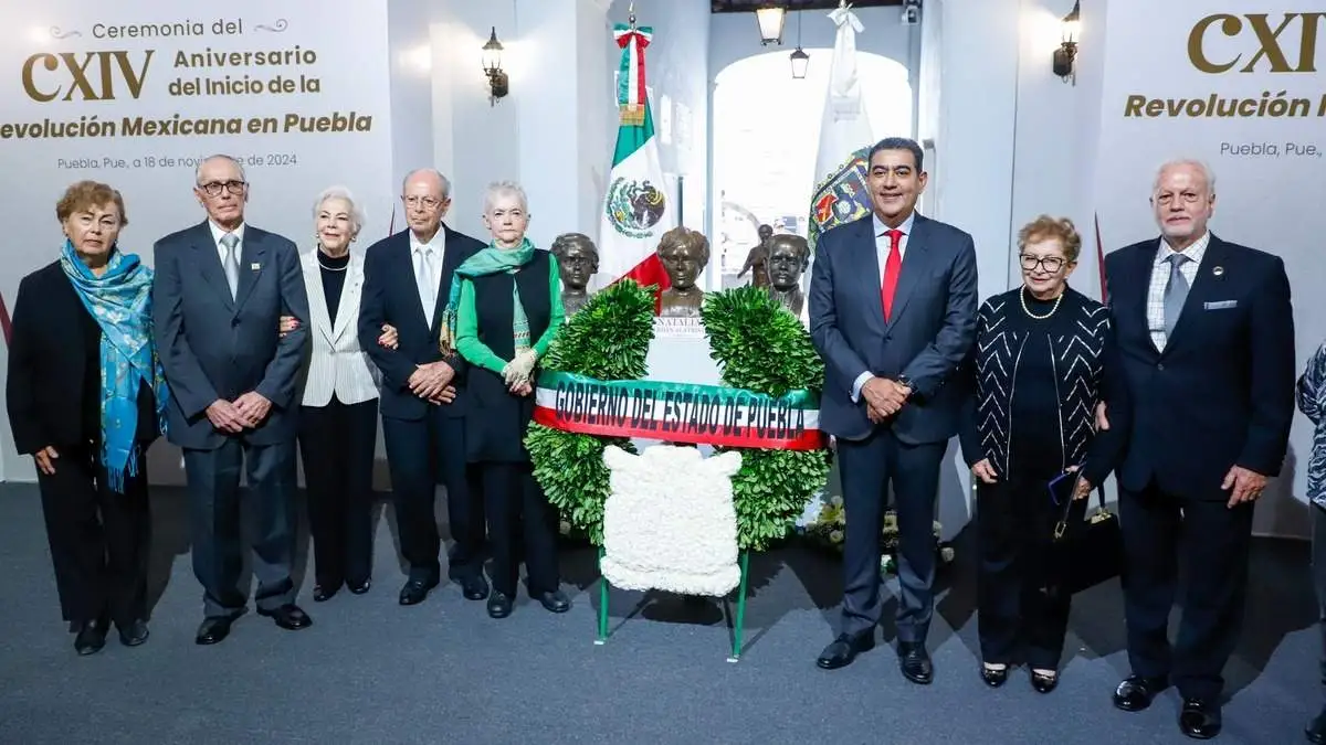 Conmemoran el CXIV Aniversario del inicio de la Revolución Mexicana en Puebla