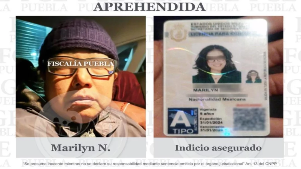 Marilyn Cote es detenida en Tlaxcala