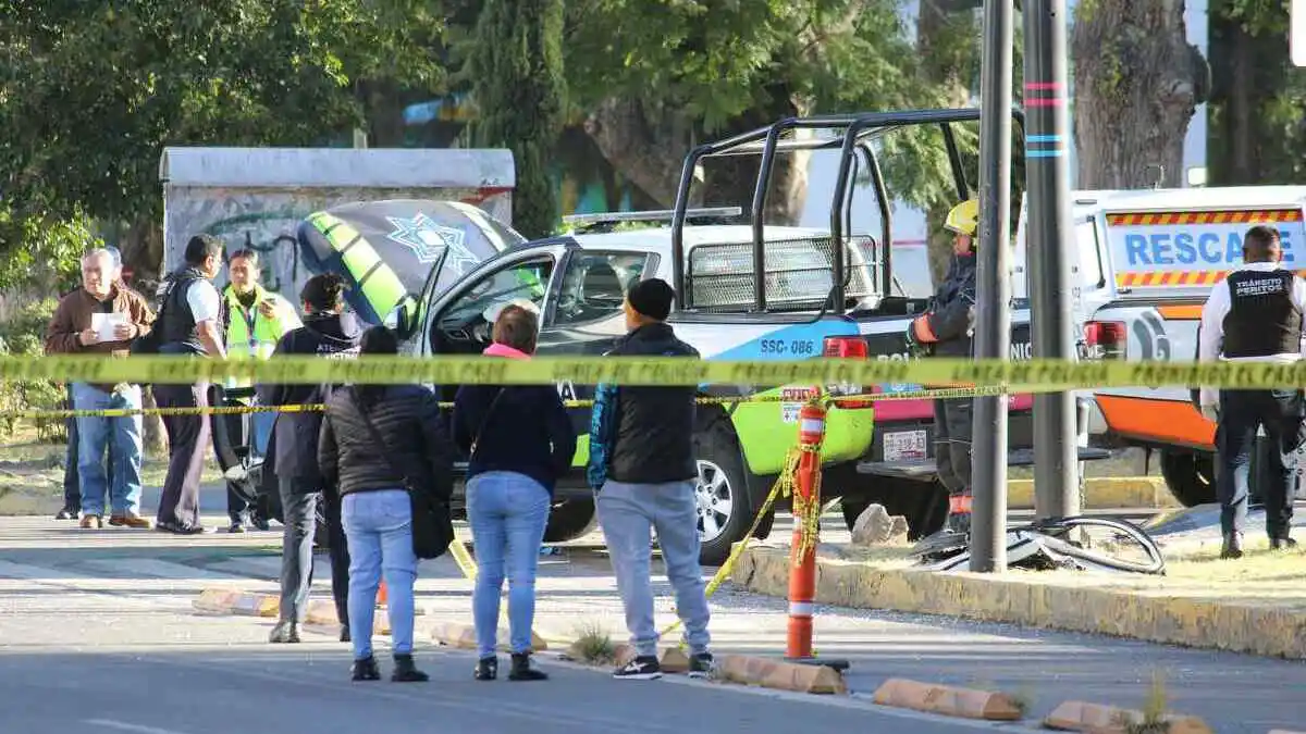 Así fue el choque de la patrulla de la SSC Puebla donde murió un taxista