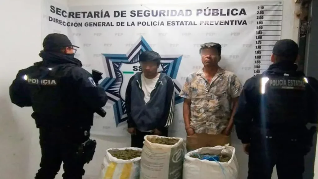 Dos hombres son detenidos con 36 kilos de marihuana en Ixcamilpa de Guerrero