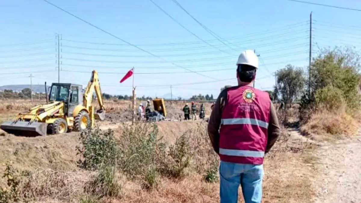 Localizan toma clandestina en ducto de gas LP de Texmelucan