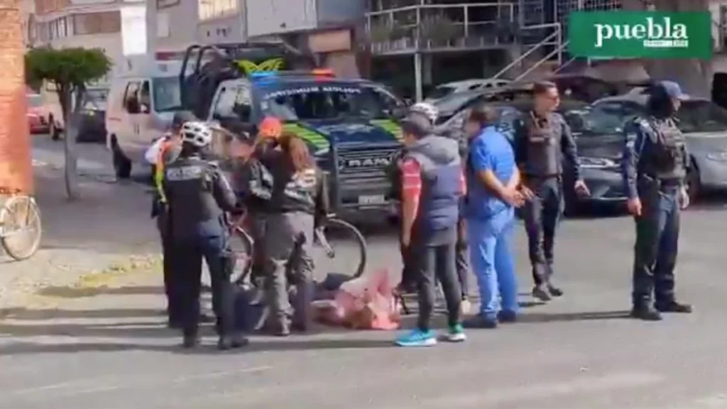 Ciclista es atropellada en Puebla capital