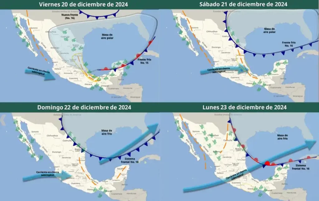 Por frente frío 15, se esperan bajas temperaturas y lluvias en Puebla