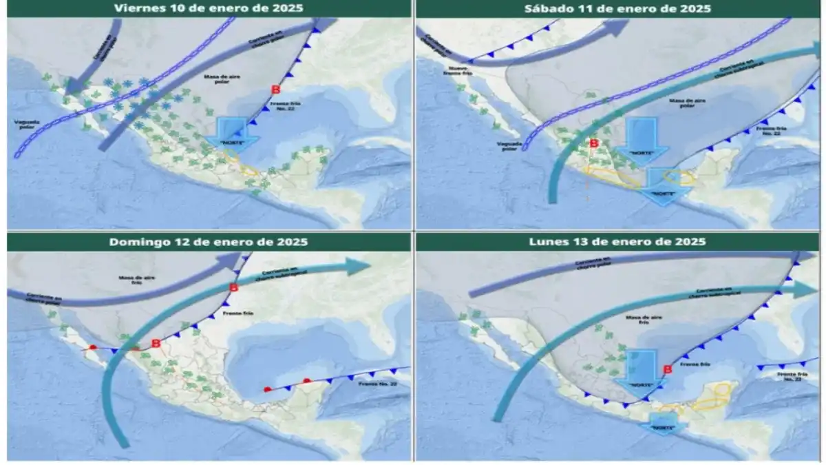 Se espera frío este fin de semana en Puebla por vaguada polar y nuevo frente frío