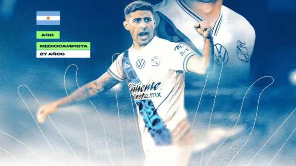 Franco Moyano, nuevo futbolista del Club Puebla