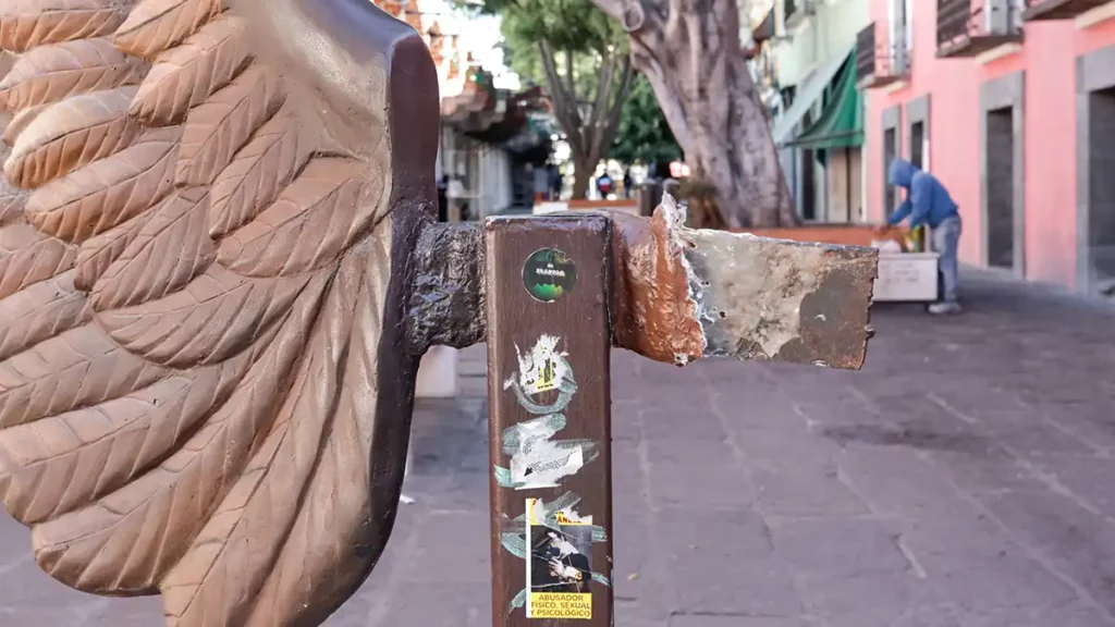 Esculturas del Centro Histórico, dañadas; les darán mantenimiento