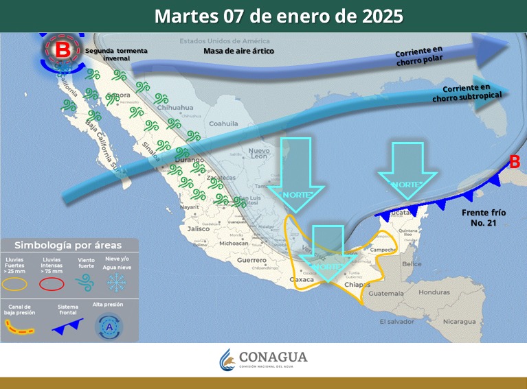 Lluvia y temperaturas bajo cero espera Puebla por masa de aire ártico: SMN